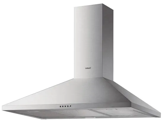 CAMPANA COCINA DECORATIVA PIRAMIDAL 60 CM ACABADO INOX V-6000 X CATA