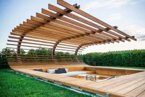 PERGOLA MADERA MODELO DRAGÓN