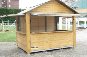 MODULO DE OBRA DE MADERA (KIOSKO)