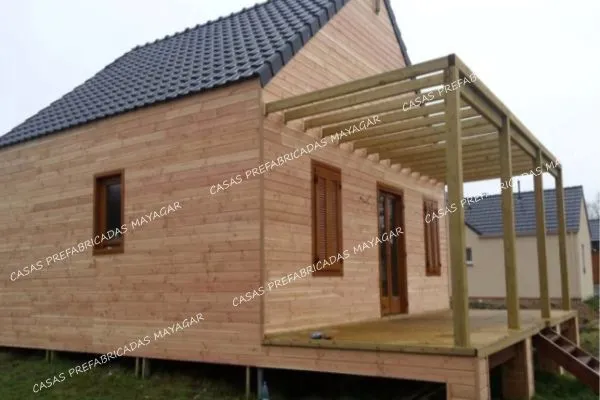 MOBIL HOME MADERA MODELO NORUEGA 140