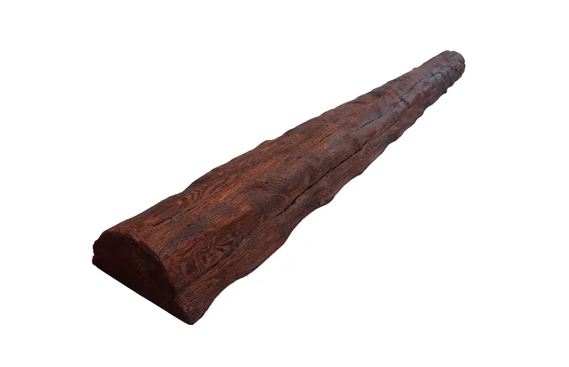 VIGA RÚSTICA 1/2 CAÑA RECTA 23CM DE ANCHO X 12CM DE ALTO X 3M DE LARGO REF.1923 - Imagen 2