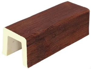 VIGA RÚSTICA CUADRADA IMITACION MADERA DE POLIURETANO 10CM DE ANCHO X 10CM DE ALTO X 3M DE LARGO REF.1914