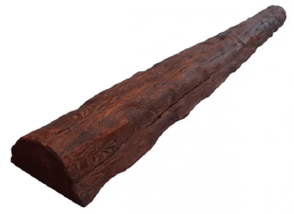 VIGA RÚSTICA 1/2 CAÑA RECTA 23CM DE ANCHO X 12CM DE ALTO X 3M DE LARGO REF.1923