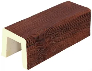 VIGA RÚSTICA CUADRADA IMITACION MADERA DE POLIURETANO 10CM DE ANCHO X 10CM DE ALTO X 2M DE LARGO REF.2914