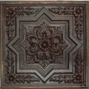 PLAFÓN ROSETA TALLADO REF.1951 MEDIDAS 50X50 CM