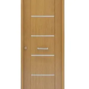 PUERTA ENTRADA BLINDADA RECUBIERTA PVC ROBLE (1 PUNTO)