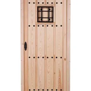 PUERTA PINO MACIZO SIN BARNIZAR 80 CM. IZQUIERDA