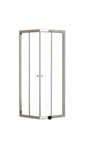 MAMPARA DE DUCHA CUADRADA CORREDERA CATANIA PRO 90X90CM CROMO