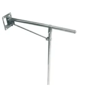 BARRA ABATIBLE CON PATA INOX BRILLO