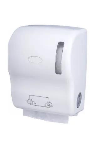 DISPENSADOR AUTOCORTANTE PAPEL ABS BCO