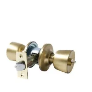 POMO PUERTA DE INTERIOR PASO CON LLAVE LATON TULIPA 60/70 TESA