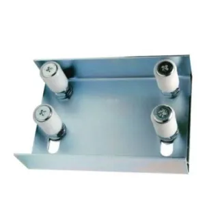 SOPORTE REGULABLE PARA CUATRO POLEAS RODILLOS GUIA NYLON