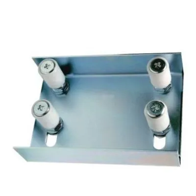 SOPORTE REGULABLE PARA CUATRO POLEAS RODILLOS GUIA NYLON