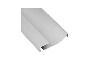 RODAPIE 60X2500MM ALUMINIO LED PLATA