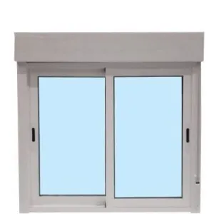 VENTANA PVC BLANCA OSCILOBATIENTE CON PERSIANA 120 X 118 CM