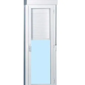 BALCONERA ALUMINIO BLANCA ABATIBLE CON PERSIANA 90 X 218 CM