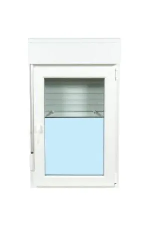VENTANA PVC BLANCA OSCILOBATIENTE CON PERSIANA 70 X 118 CM