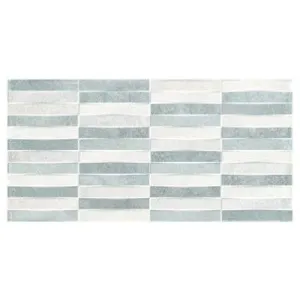 AZULEJO PASTA BLANCA 25X50 CM. MUSEUM GRIS MIX