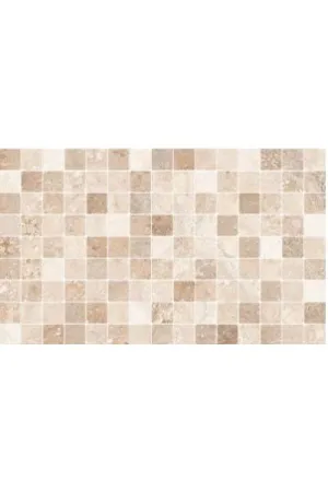 AZULEJO PASTA ROJA 33X55 CM. ELEGANCE MOSAICO CREMA