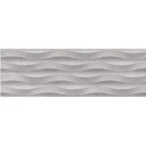 AZULEJO PASTA BLANCA 30X90 CM. BURDEOS DECOR GRIS
