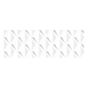 AZULEJO PASTA BLANCA 30X90 CM. ROMBOS BLANCO