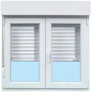 VENTANA PVC BLANCA OSCILOBATIENTE 120 X 115 CM
