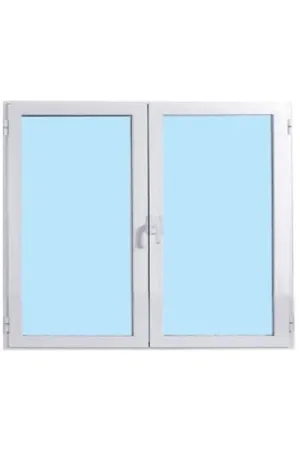 VENTANA PVC BLANCA OSCILOBATIENTE 100 X 100 CM