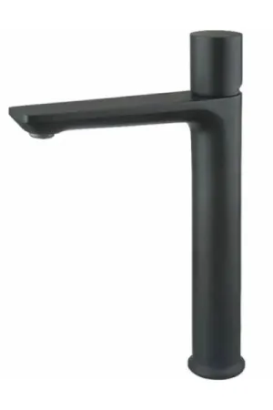 GRIFO DE LAVABO MONOMANDO CAÑO ALTO AILIK NEGRO