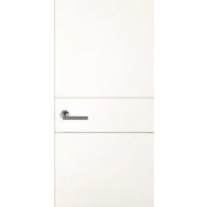 PUERTA INTERIOR EN BLOCK VT2 LACADA BLANCA CIEGA 72,5CM