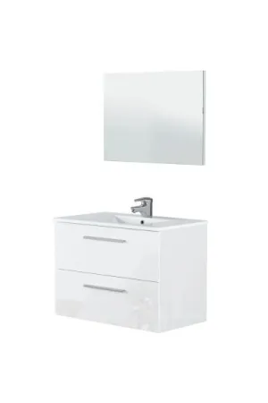 CONJUNTO MUEBLE BAÑO CANCUN 70CM BCO