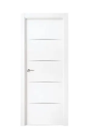 PUERTA INTERIOR EN BLOCK LU5 LACADA BLANCA CIEGA 72,5CM