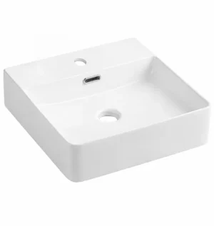 LAVABO SOBREPONER CUADRADO 42CM BLANCO