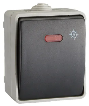 PULSADOR CON LUZ SUPERFICIE IP54
