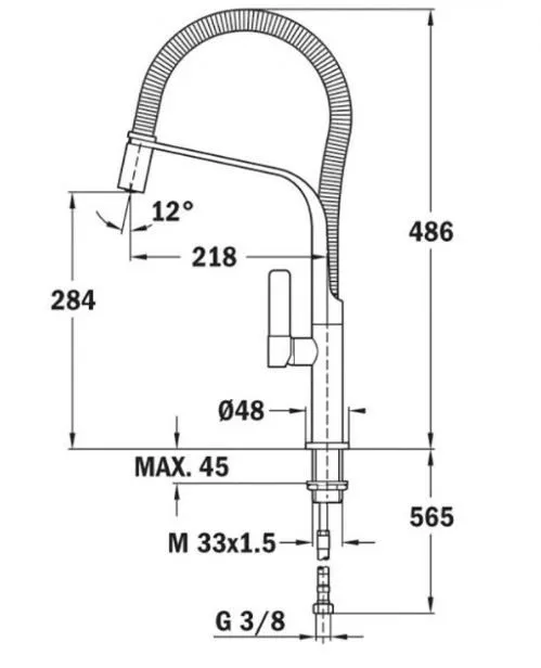 GRIFO TEKA FO 999 CROMADO - Imagen 2