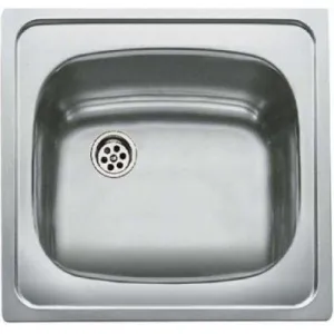 FREGADERO ENCASTRADO E-50 1C. ACERO INOXIDABLE 44×46,5cm