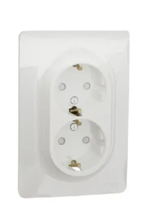 SCHUKO DOBLE SERIE NEW UNICA BLANCO