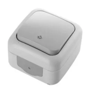 PULSADOR SERIE BJC AQ54 COLOR GRIS IP54