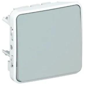 PULSADOR SERIE PLEXO COMPONIBLE GRIS IP55