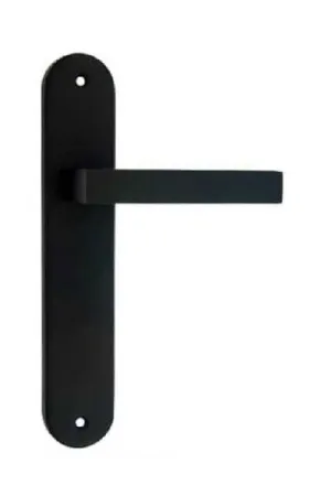 JUEGO MANIVELA CON PLACA NEGRO MATE CUBICA