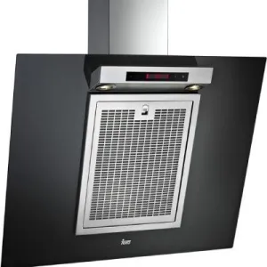 CAMPANA DECORATIVA TEKA DVE 90. CRISTAL NEGRO 90cm