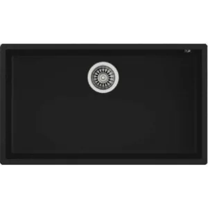 FREGADERO BAJO ENCIMERA SQUARE 72.40 TEGRANITE+ NEGRO 44x76cm