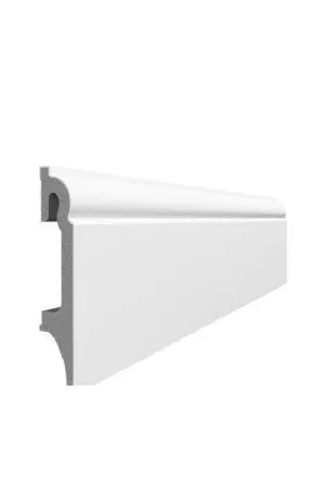 ZOCALO PVC ESPUMO COLOR 401 BLANCO 2500X100 MM