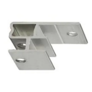 CLIP INTERMEDIO ALUMINIO 20X15X28 MM<br>Cada caja contiene 250 ud.