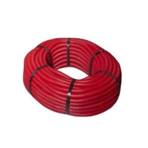 TUBO CORRUGADO Ø19MM 50M ROJO