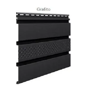 VOSV-07/GR SOFITO VENTILADO COLOR GRAFITO 2700X300 MM