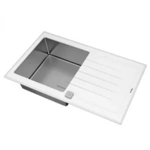 FREGADERO ENCASTRADO DIAMOND RS15 1C 1E 86 REV 86x51cm