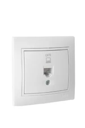 TOMA RED RJ45 SERIE EUROPA BLANCO