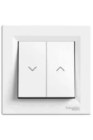 INTERRUPTOR PERSIANA MONOBLOCK SERIE ASFORA BLANCO