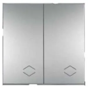 CONMUTADOR DOBLE SERIE ASFORA ALUMINIO