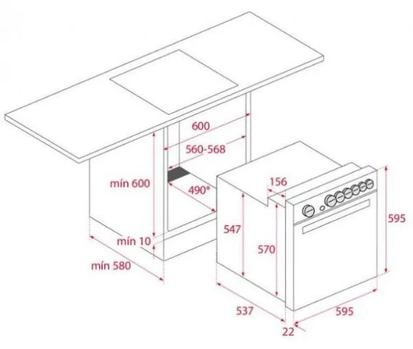 HORNO ELÉCTRICO TEKA HBE 490 ME BK. NEGRO - Imagen 4